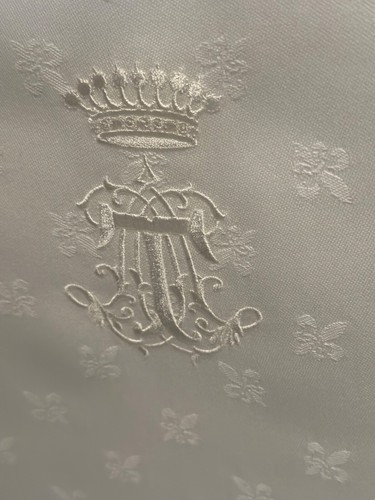 Creation embroidery monogram crown, to your initials, 6 towels Flowers Lys - Picture 13 of 14