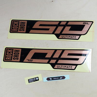 Aufkleber für Rock Shox SID SL Ultimate 27/29'' matte Copper schwarz