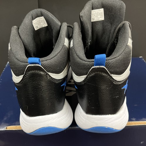 Reebok Size 7 Basketball Shoes Black Blue Gray Mid Top Sneaker item 24 - Picture 3 of 6