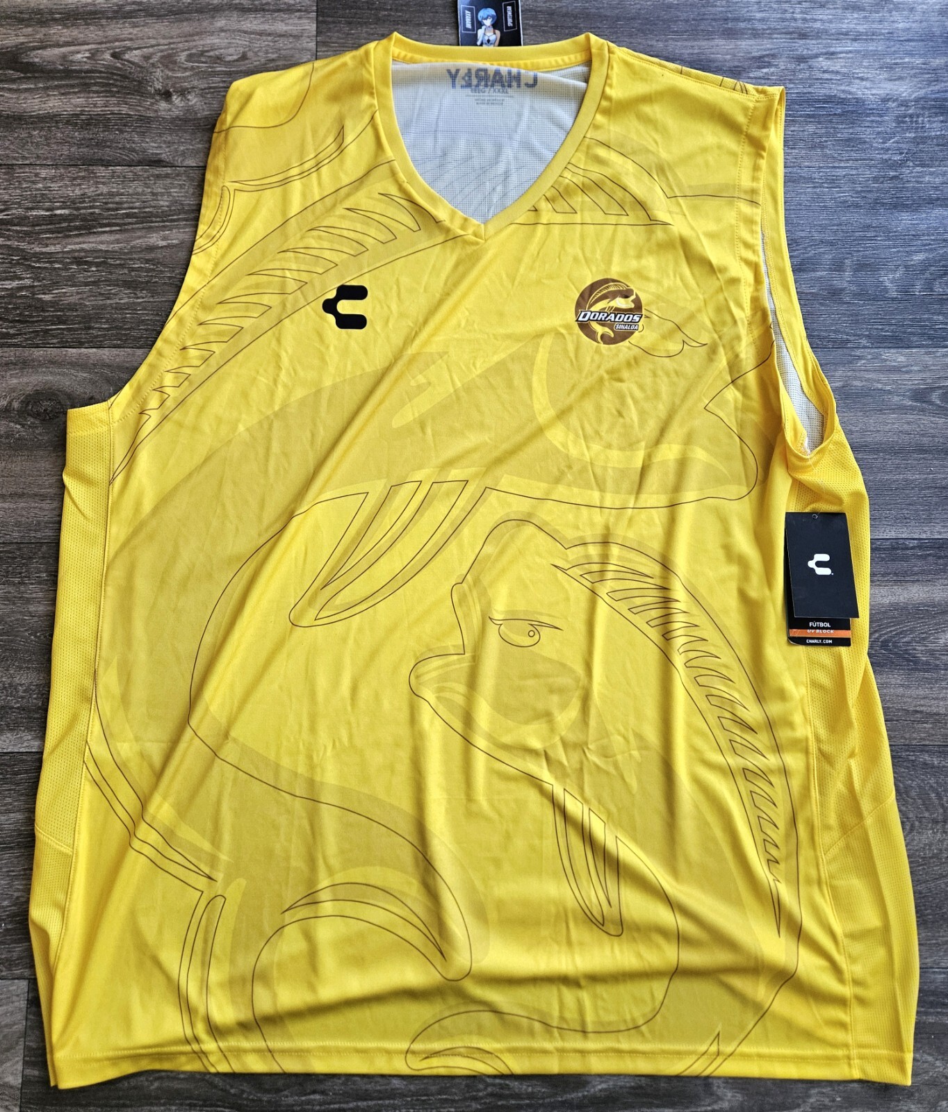 NWT Charly Dorados Sinaloa Sleeveless Training Futbol Jersey Men's Size 3XL