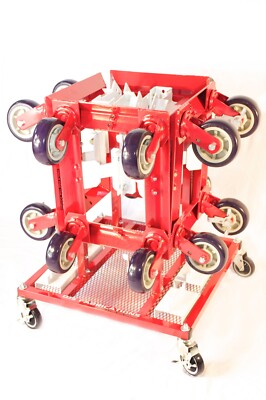 DJS Fabrications Dolly Station DJS-00115-4 ---- WITH 4 Universal Dollies!!