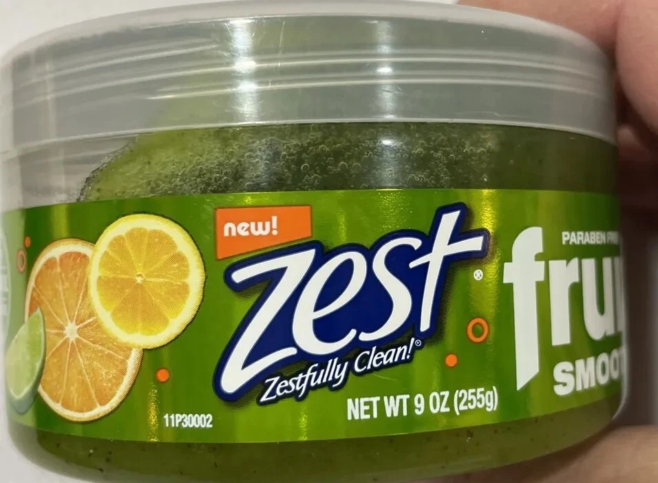 Zest Fruitboost Smoothie Body Scrub Citrus Splash with Apricot Seed 9 oz Sealed - Image 4 of 4
