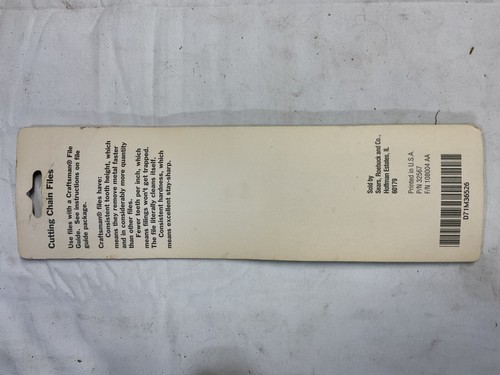 NEW GENUINE CRAFTSMAN 36526 CUTTING CHAIN FILES 7/32" 71 36526 - Picture 2 of 2
