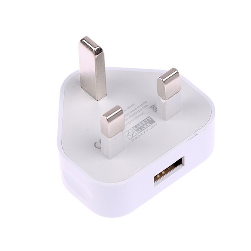 UK Mains 3 Pin Plug Adapter Wall Charger 1/2-Port Dual USB For Phones Tab-G5 - Zdjęcie 13 z 14