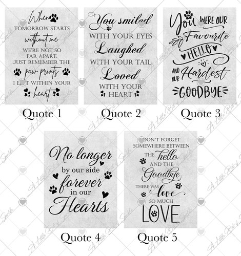 Personalised Pet Dog Photo Print Pet Paw Photo Collage Pet loss Pet memorial - Picture 6 of 11