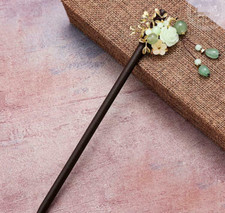 Hanfu Hairpin Women Headdress Lady Antique Hairpin Ethnic Style Jewelry Ebony