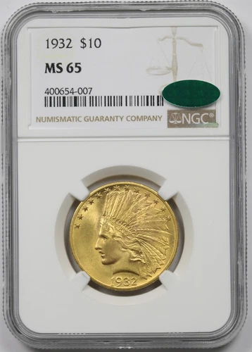 1932 $10 NGC/CAC MS 65 Indian Head Gold Eagle