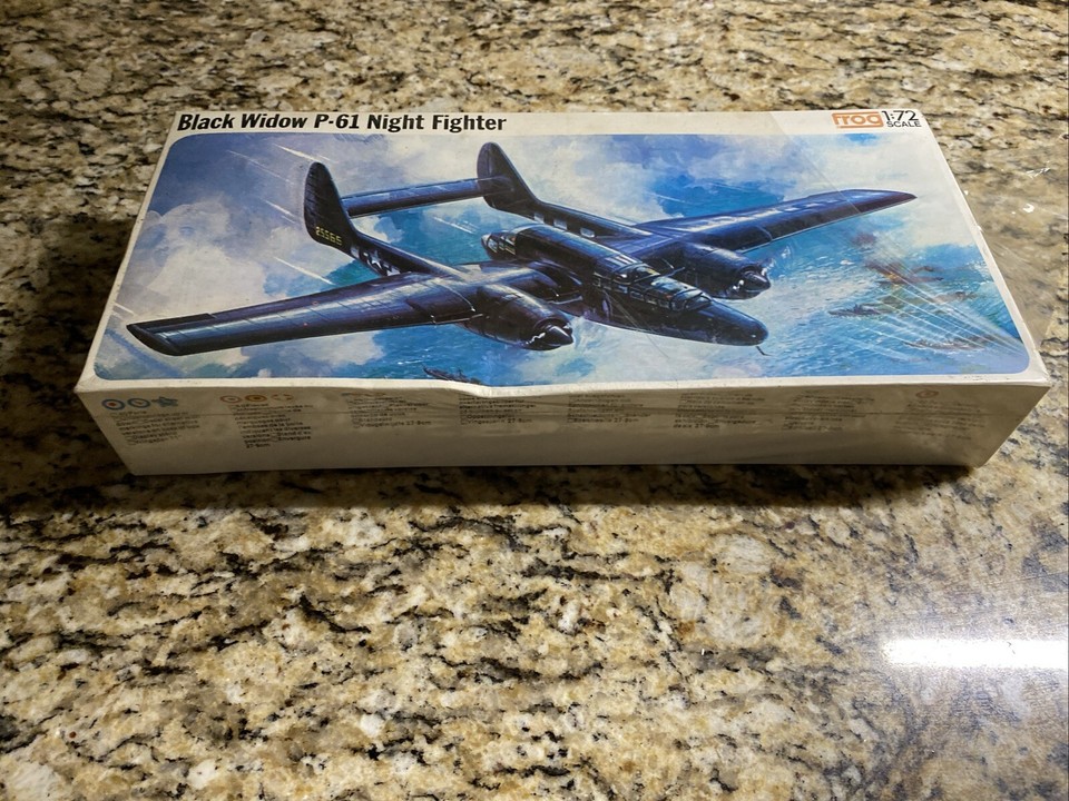 Frog F170 1/72 Scale Black Widow P61 Night Fighter Plastic Model Kit
