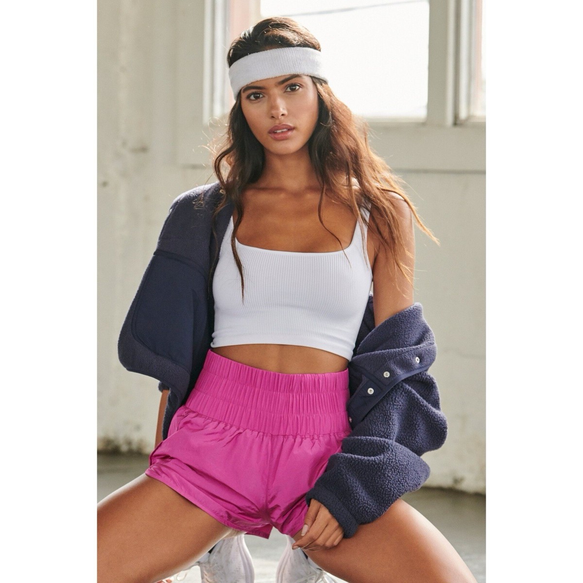 Free People FP Movement Way Home Pink High Waisted Running 