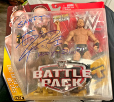 WWE Enzo Amore Auto Big Cass Action Figures Battle Pack 2 Pack Mattel 2015 JSA