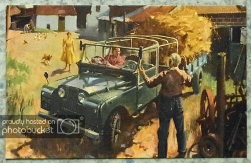 LAND ROVER CUNEO 86'' WHEELBASE FOUR-WHEEL DRIVE 5 ½”x 3 ½” Colour Postcard #520 - Picture 1 of 2