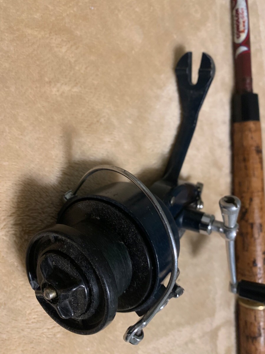 Vintage Garcia MITCHELL 510 Spinning Reel & Rod Model 2583 D 7 ft