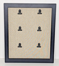 Clipboard 12 x 10" With 6 Attached Small Clips Ready to Hang EUC
