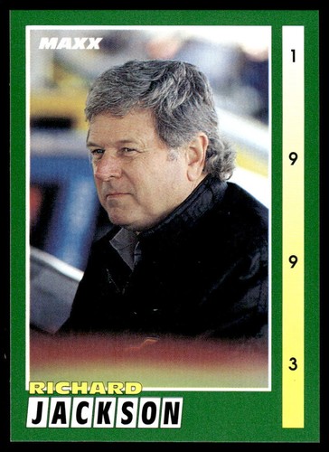 Richard Jackson 1993 Maxx Race Cards # 125 Base | eBay