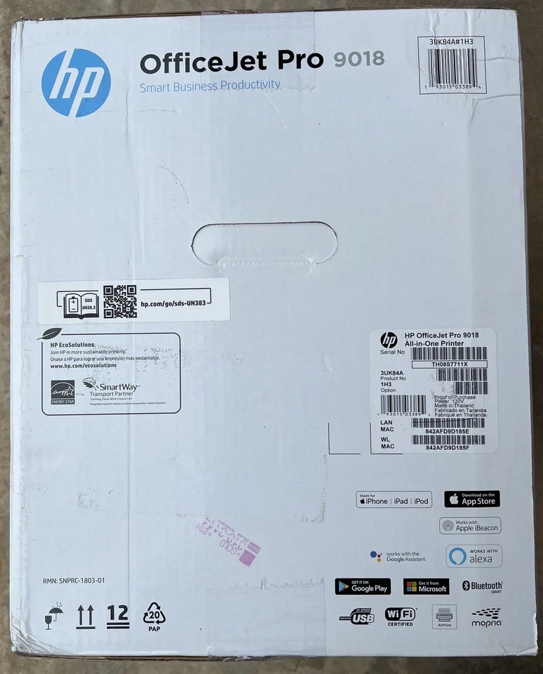 HP OfficeJet Pro 9018 Wireless Color Inkjet All-In-One Printer, Scan, Copy, Fax - Image 4 of 4