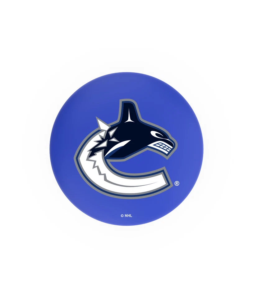 Taburete de bar giratorio NHL-L8C2C-Chrome Vancouver Canucks con anillo de acento Foto 2 de 2