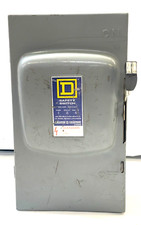 SQUARE D D223N SINGLE THROW FUSIBLE SERIES A4 100 A 240 VAC SAFETY SWITCH