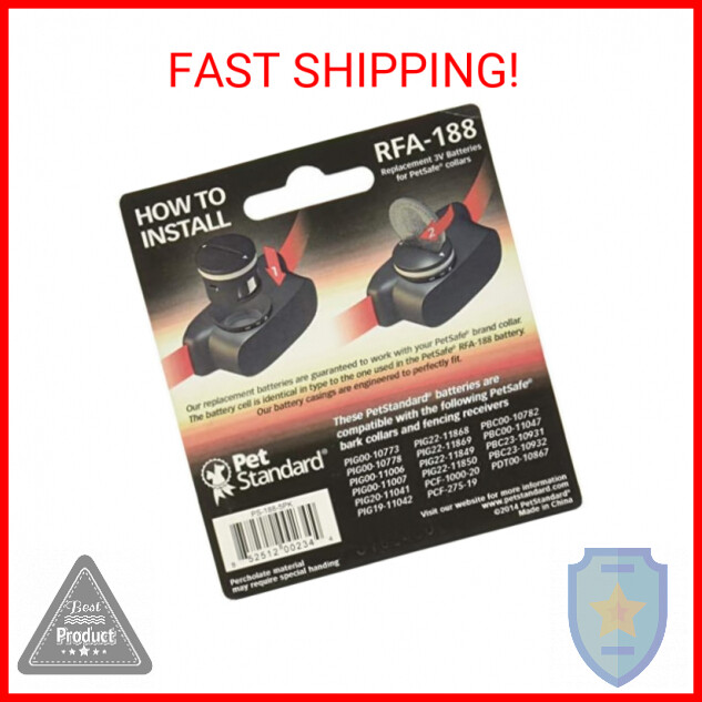 PetSafe Compatible RFA-188 Replacement Batteries (5-Pack)
