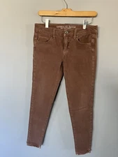 American Eagle Outfitters AEO Jegging Size 4 Pink Sateen X4 Stretch PowerFit 360