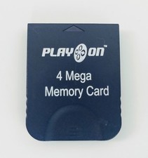 Play On 4 Mega Memory Card 4MB 59 Blocks Memory Pak for Nintendo GameCube
