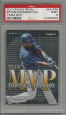2012 Panini Prizm Edwin Encarnacion Team MVP PSA 9