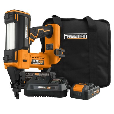 Freeman Cordless 2-in-1 Nailer / Stapler Kit   1400 Shots per Charge *Mfr Direct