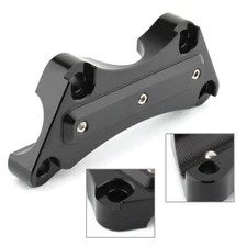 1" 25mm Handlebar Risers Top Clamp Fit For Harley Touring Models 1997-2019 Black