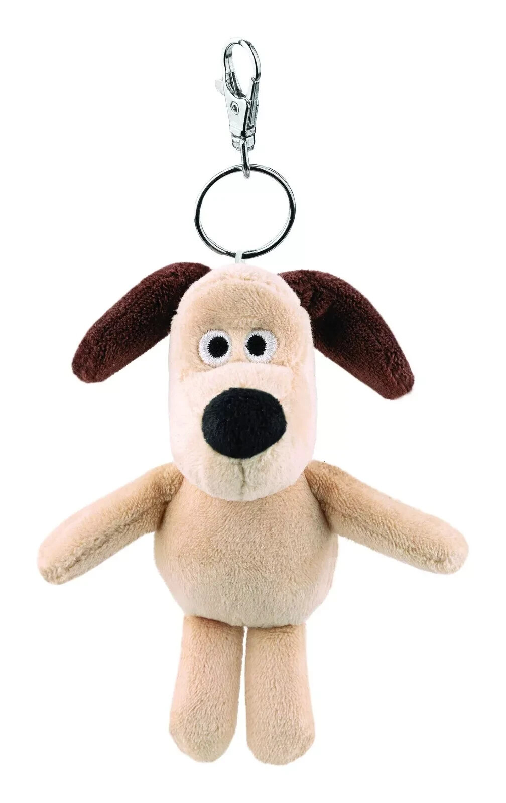WALLACE & GROMIT - GROMIT 12CM KEY CLIP PLUSH NEW TAGS SOFT TOY AURORA