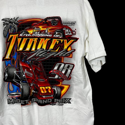 Turkey Night 1998 Agajanian Midget Grand Prix 67th Race Irwindale T-shirt Medium - Picture 2 of 6