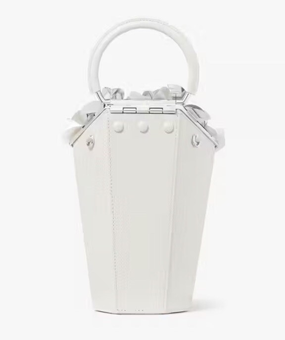 Kate Spade In Bloom Bouquet Embellished 3D Vase Top Handle New image 7