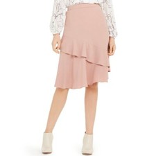 ALFANI NEW Women's Tiered Ruffle Pull On A-Line Skirt TEDO