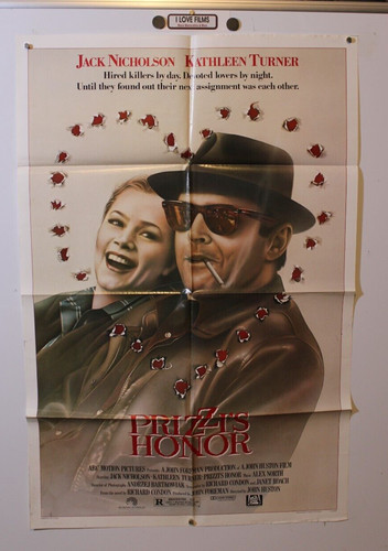 Prizzi's Honor (1985) folded movie poster