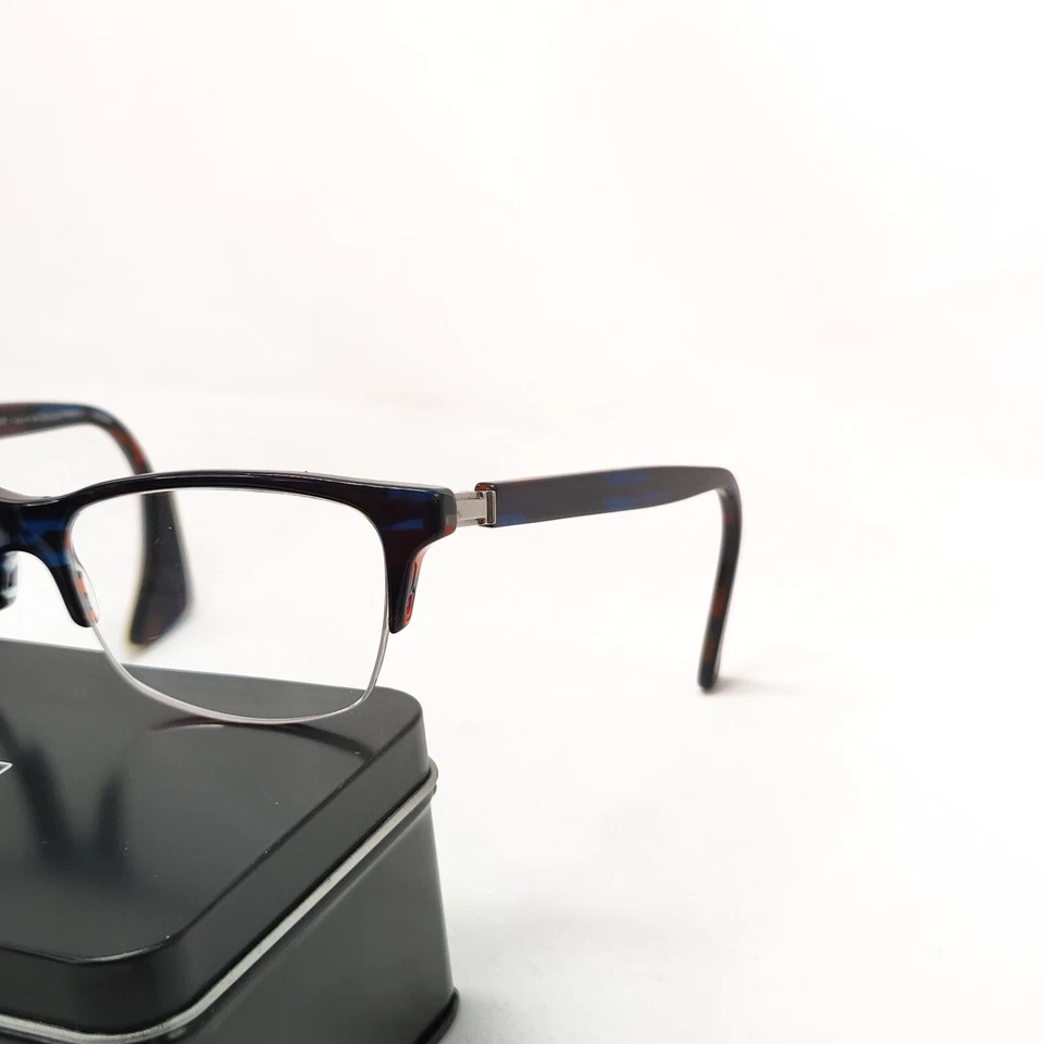 Monturas de gafas Jean Lafont Nabab 53 mm azul multicolor 53-16-142 hechas en Francia Foto 2 de 4