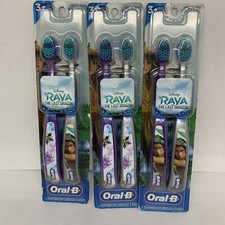 3x Oral-B Kids Manual Toothbrush Disney's Raya  The Last Dragon 2ct Extra Soft