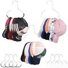 6 Packs Hat Hangers for Closet, Premium Hat Organizer for Baseball Caps, Cap