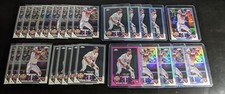 Lot Of (27) EDOUARD JULIEN 2023 Topps Chrome Rookie Base Refractor Pink Debut