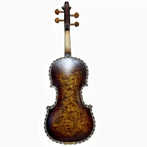 Bird's eye Maple wood SONG Master sound 4/4 Violin,Shell Purfling,snakewood Part - Picture 6 of 13