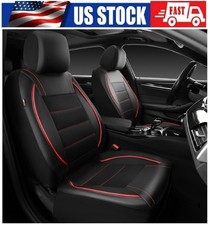 Forros Para Asientos De Carros Covertores Cuero Funda Universales US NUEVO