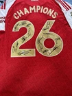 Arsenal Signed Football Shirt Jersey Autograph Champion 25/26 Rice Saka Gyokeres