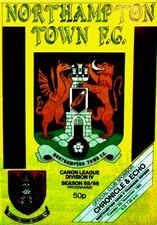 NORTHAMPTON TOWN V TRANMERE ROVERS 5/11/1985 #VGC#
