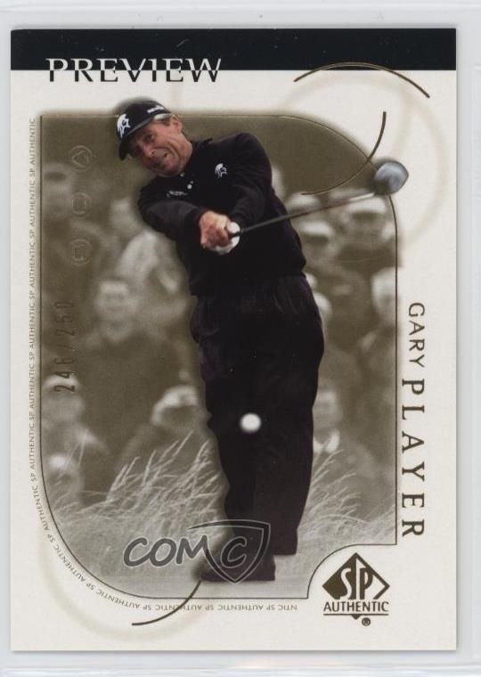 2001 SP Authentic Preview Gold 246/250 Gary Player #14 t2b