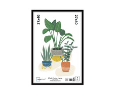 Mainstays   27x40 Picture Frame   Black Flat Profile Wall Photo Frame