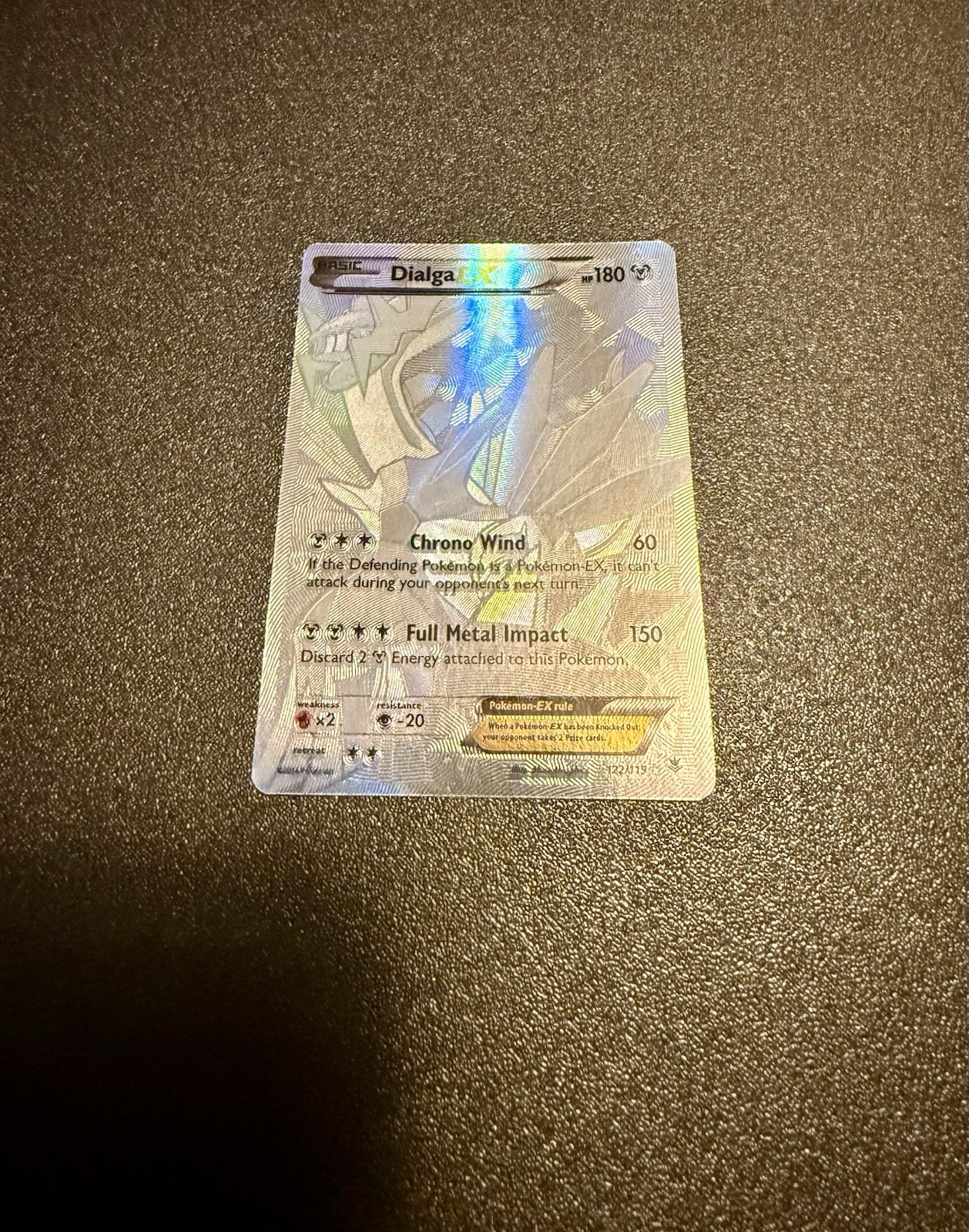 Pokemon Dialga EX 122/119 XY Phantom Forces Secret Rare Full Art Holo ENG