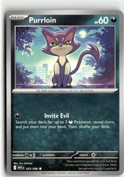 Purrloin 055/086 Common White Flare Pokemon TCG