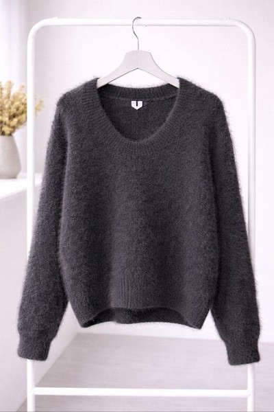 Women ARKET Sweater Black Alpaca M