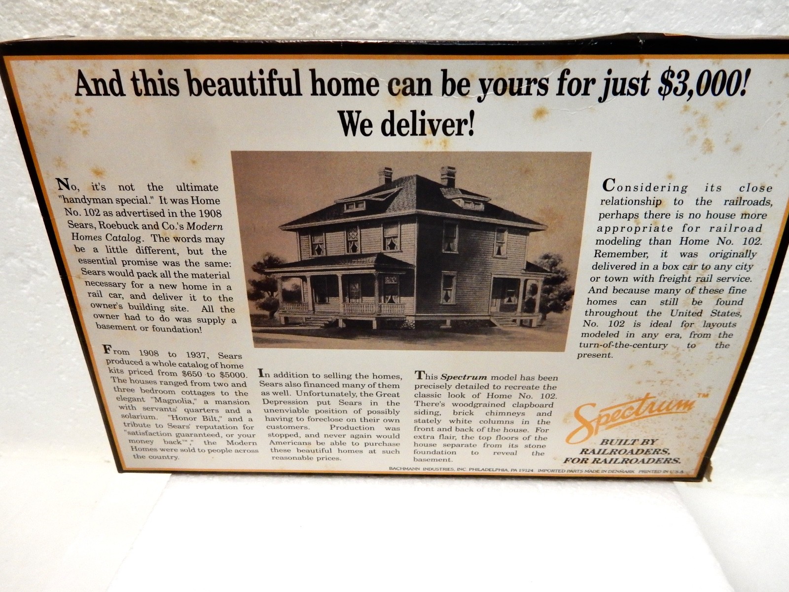 Bachmann Spec. N Scale Sears  Roebuck  20th Century Catalog House kit- un Built!