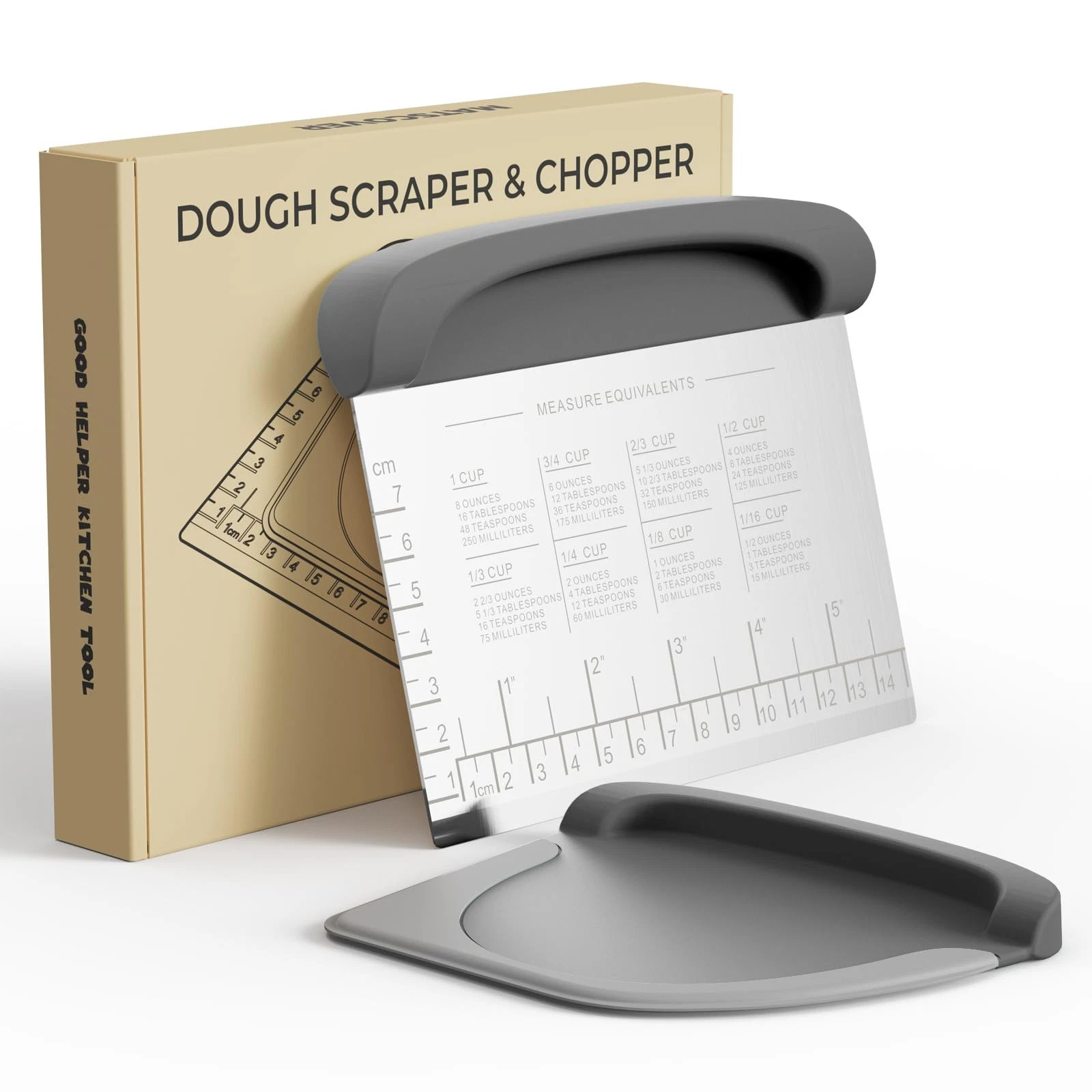 Bench Scraper Dough Cutter Tool Bowl Pastry Scraper for Bread Cake Pizza, Be...
Opens in a new windo
