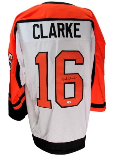 Bobby Clarke HOF Autographed/Signed Custom Hockey Jersey Flyers JSA 203421