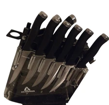 Acoqoose 10-Pcs Kitchen Precision Knives Set Easy to Clean Plus Acrylic Stand
