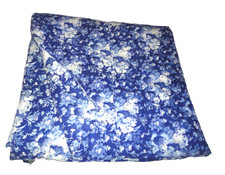 Vtg.RALPH LAUREN STAFFORDSHIRE blue floral 1 KING/CALIFORNIA COMFORTER 100X88